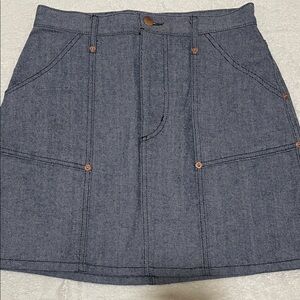 NWT Never A Wallflower Denim Skirt